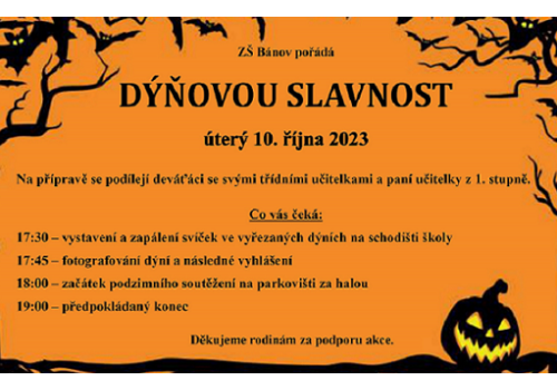 DÝŇOVÁ SLAVNOST - 10. 10. 2023